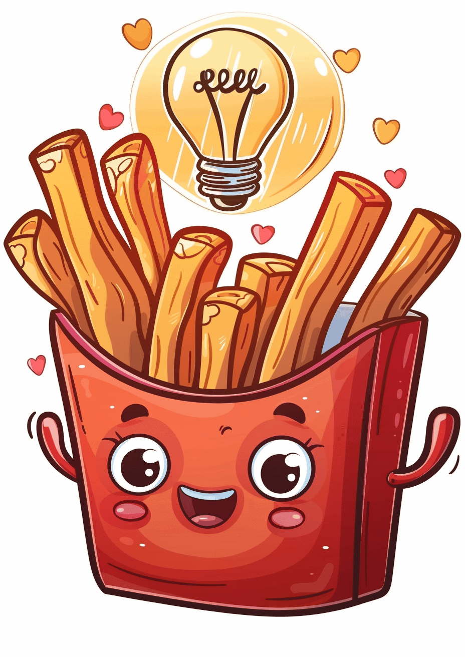 Fries with Light Bulb